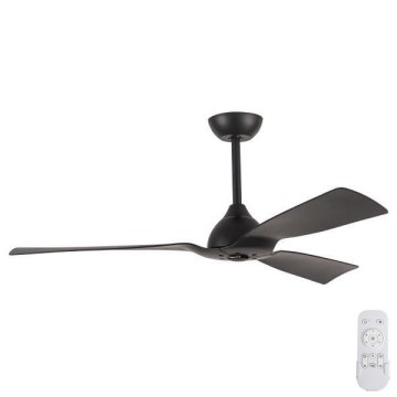 Kopalniški stropni ventilator pr. 132 cm IP44 črna + Daljinski upravljalnik