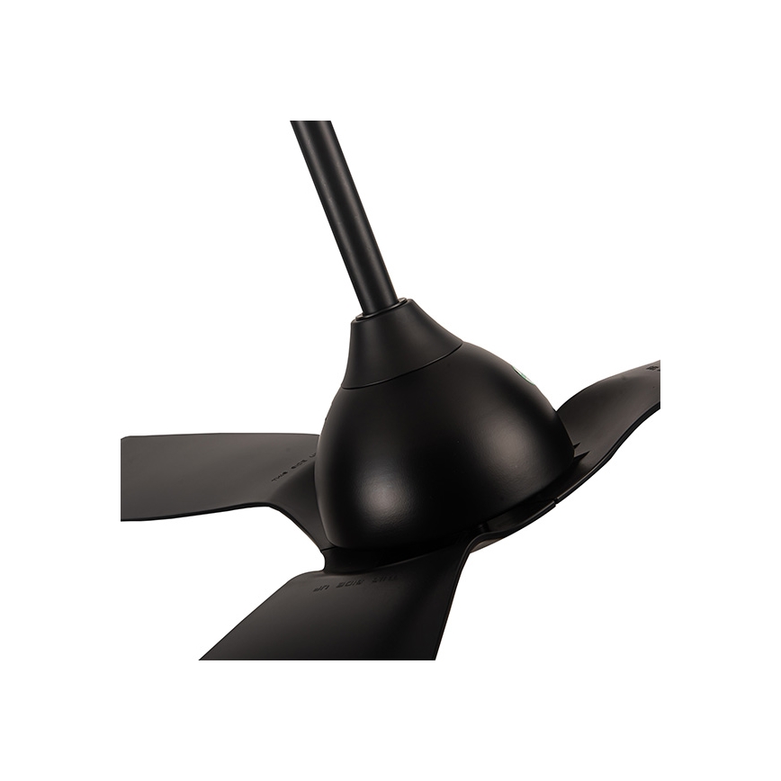 Kopalniški stropni ventilator pr. 132 cm IP44 črna + Daljinski upravljalnik