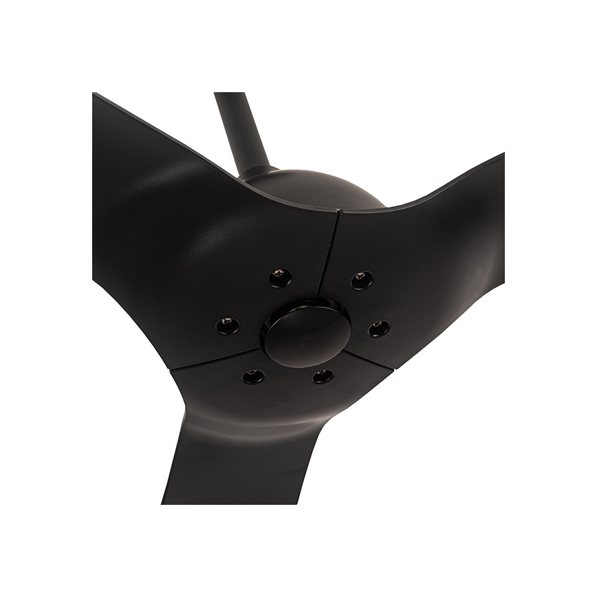 Kopalniški stropni ventilator pr. 132 cm IP44 črna + Daljinski upravljalnik