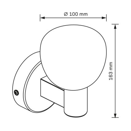 Kopalniško stensko svetilo POLA 1xG9/5W/230V IP44 črno/prozorno
