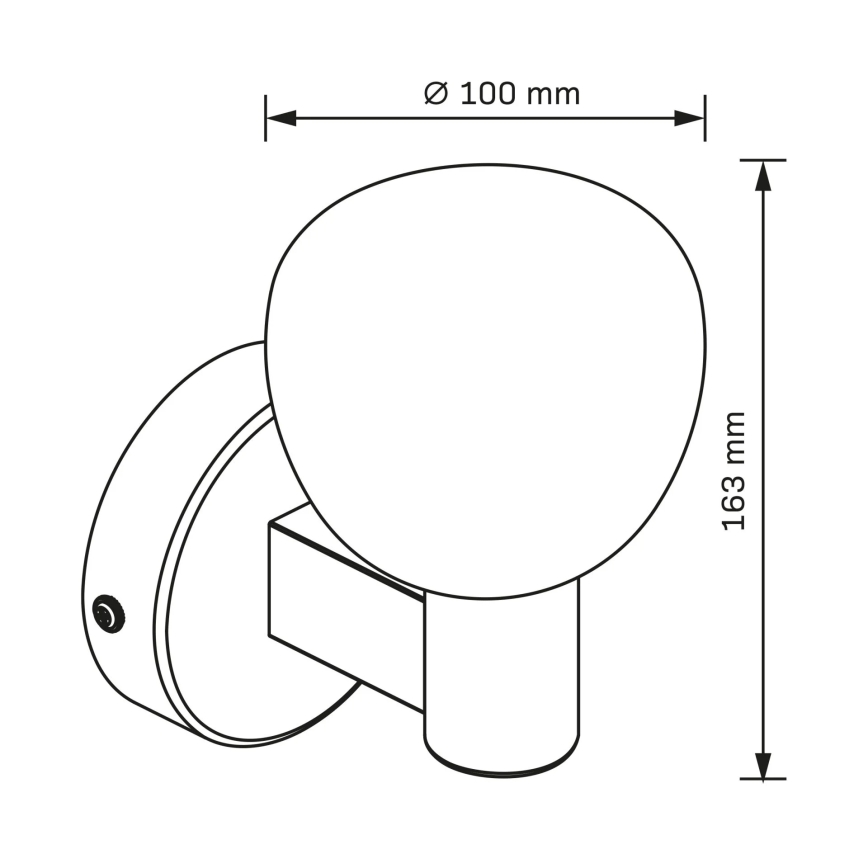 Kopalniško stensko svetilo POLA 1xG9/5W/230V IP44 črno/prozorno