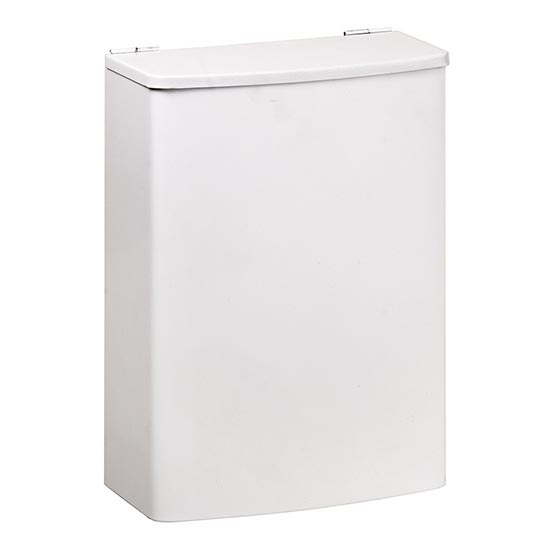 Koš 19x26,5 cm nerjaveče jeklo/bela