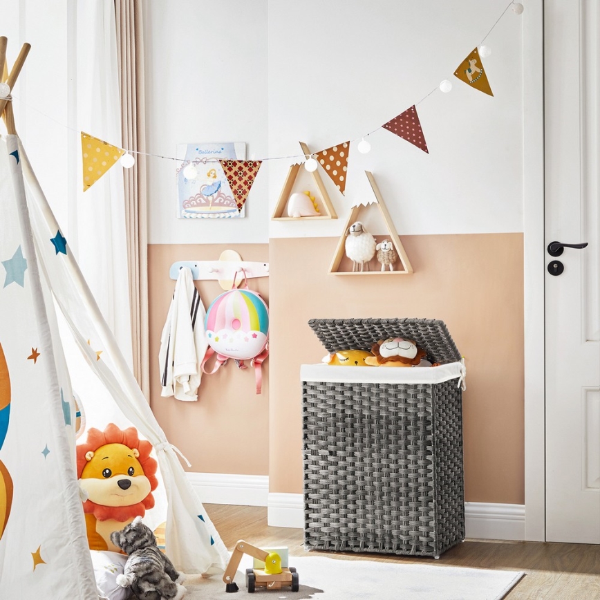 Koš za perilo BLAINE, siv