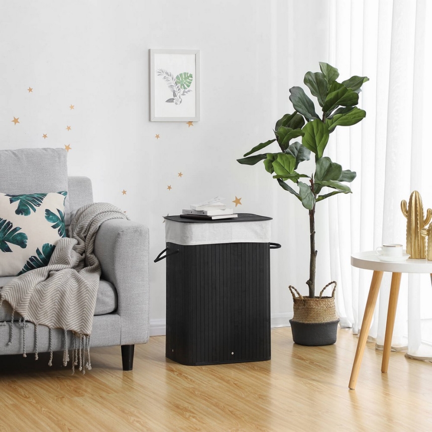 Koš za perilo GUS, črn