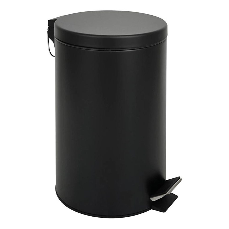 Koš za smeti 20 l črne barve