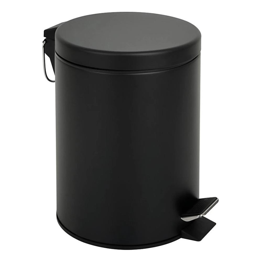 Koš za smeti 3 l, črne barve