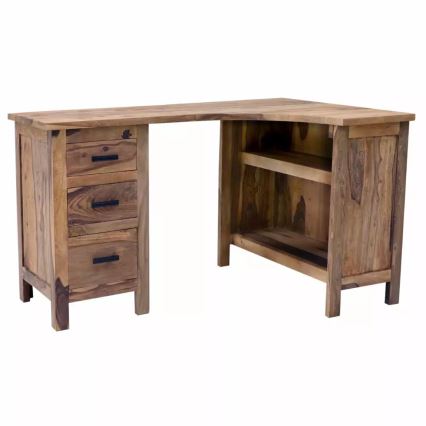 Kotna miza RAMI 130x85 cm masiven les/palisander