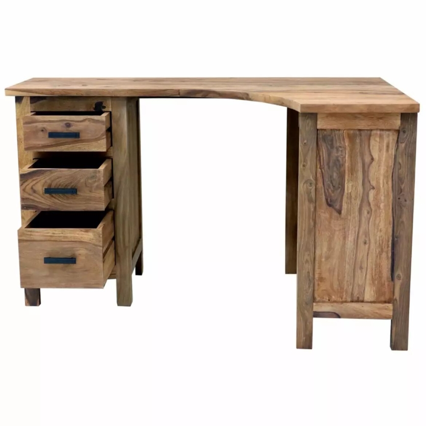 Kotna miza RAMI 130x85 cm masiven les/palisander