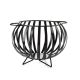 Kovinska košara za drva KULA 35x46 črna