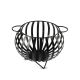 Kovinska košara za drva KULA 35x46 črna
