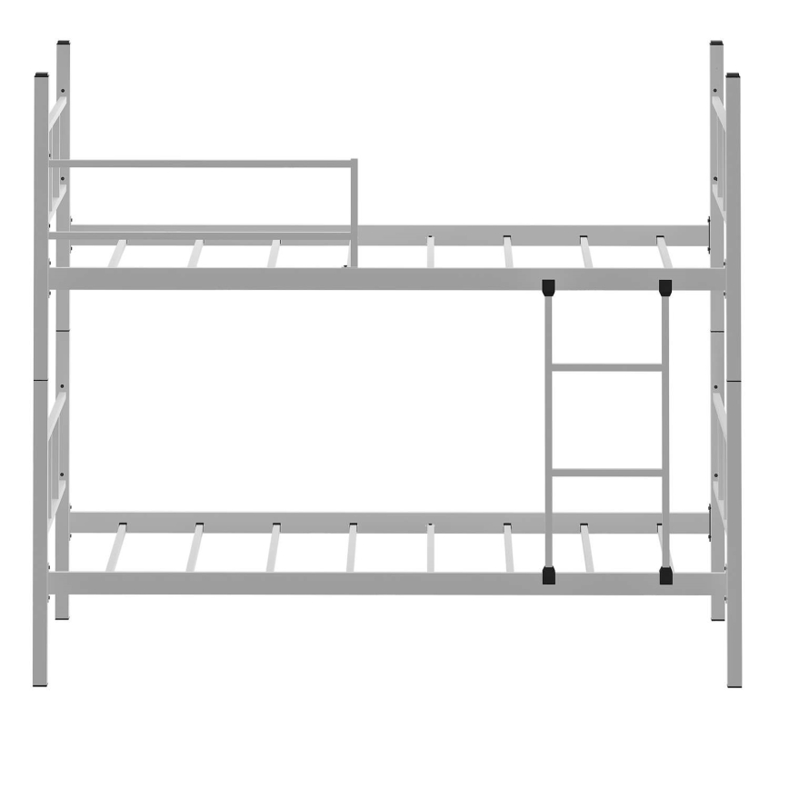 Kovinska pogradna postelja MAVEN 90x200 cm, bela, nosilnost 2x100 kg