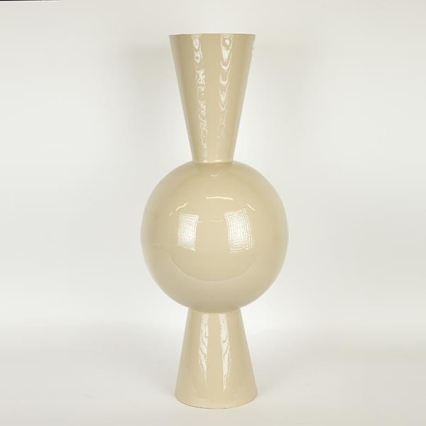 Kovinska vaza 60x25 cm, bež