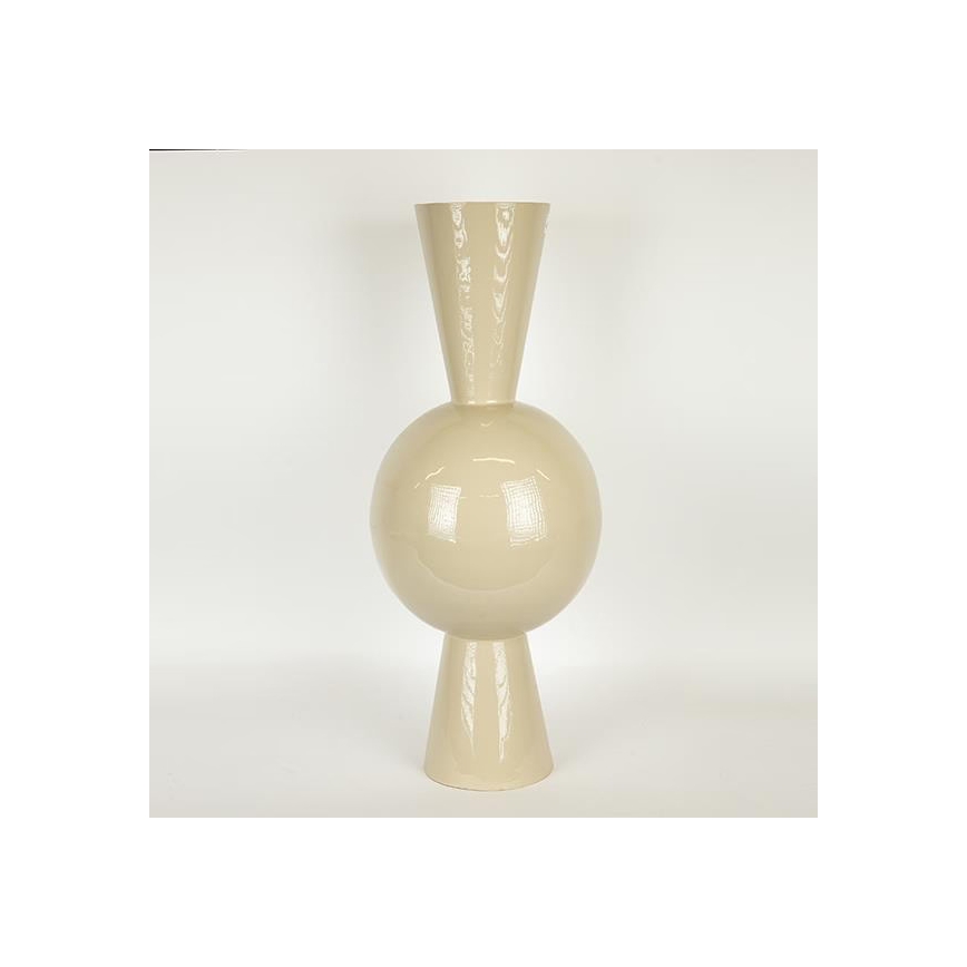 Kovinska vaza 60x25 cm, bež