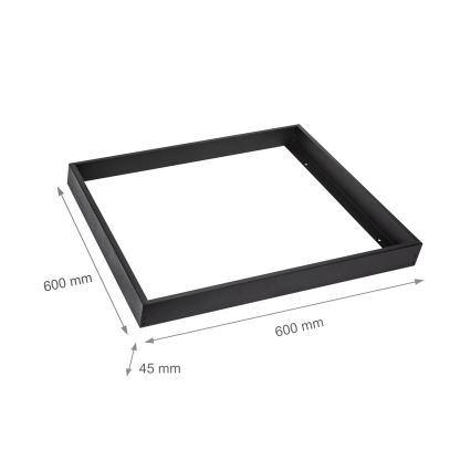 Kovinski okvir za montažo LED panelov 600x600 mm črna