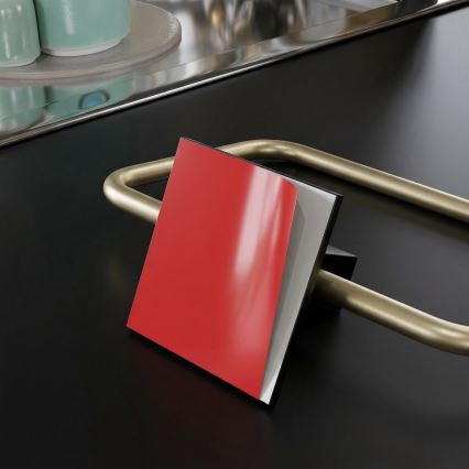 Kovinsko držalo za toaletni papir 8x16 cm črna/zlata