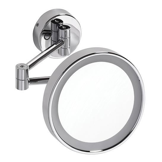 Kozmetično ogledalo 22x20 cm srebrno