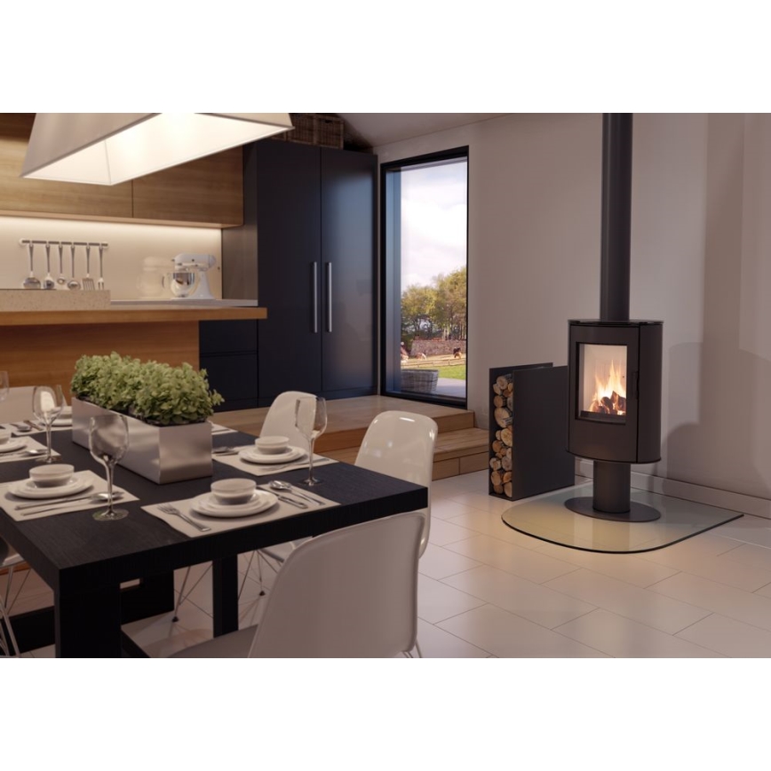 Kratki - Jekleni kamin 8kW 150mm
