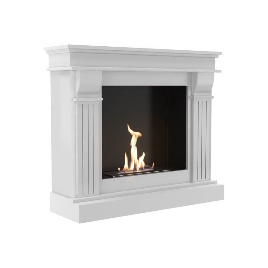 Kratki - BIO kamin 97,9x115 cm 3kW bela
