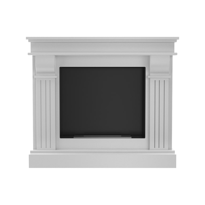 Kratki - BIO kamin 97,9x115 cm 3kW bela