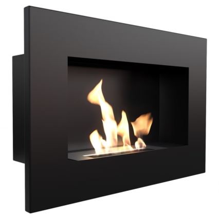 Kratki DELTA/CZARNY/TUV - Vgradni BIO kamin DELTA 40x60 cm 2kW črna