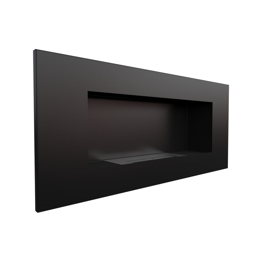 Kratki - Vgradni BIO kamin 40x90 cm 2kW črna