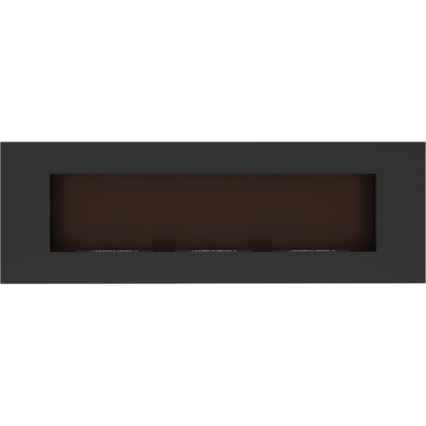 Kratki - Vgradni BIO kamin 40x120 cm 3x1,1kW črna