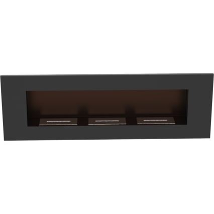 Kratki - Vgradni BIO kamin 40x120 cm 3x1,1kW črna