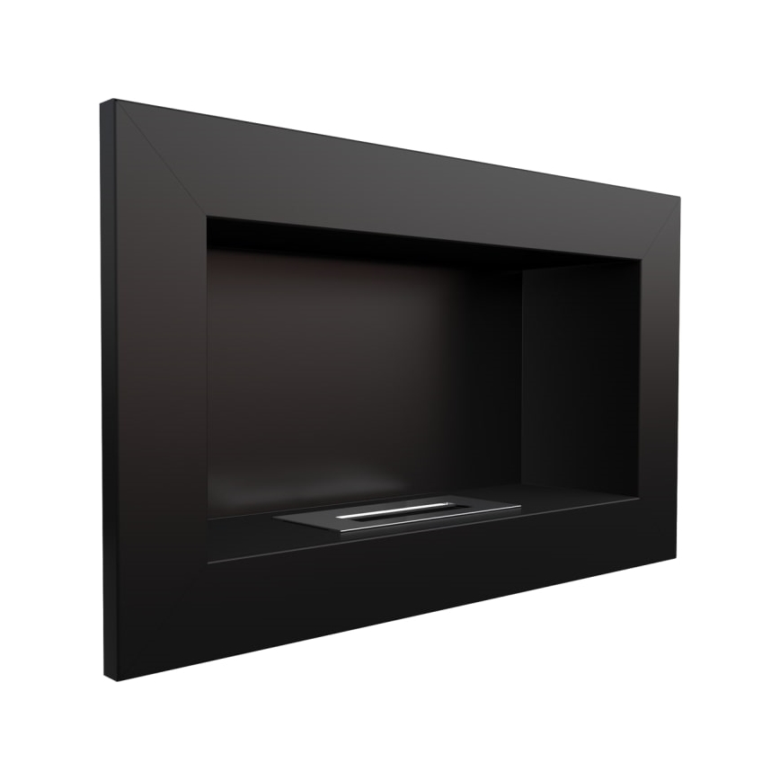 Kratki - Vgradni BIO kamin 37,4x64,8 cm 1kW črna