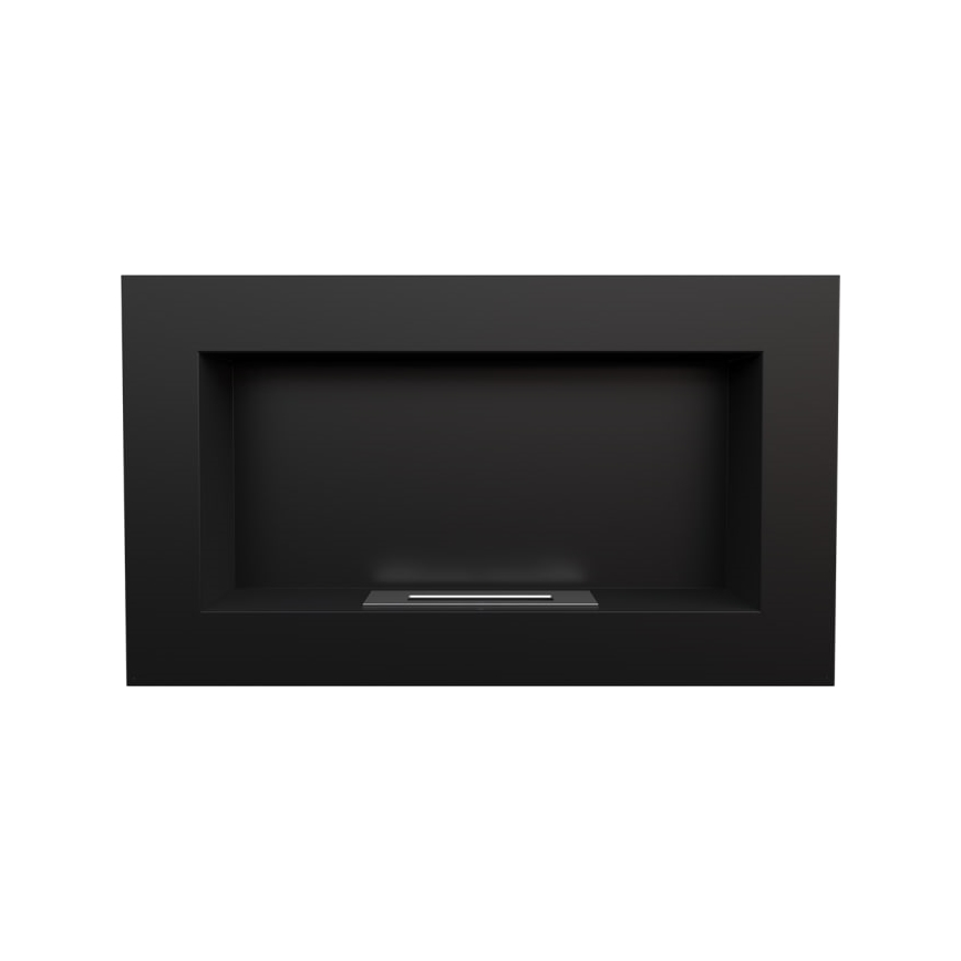 Kratki - Vgradni BIO kamin 37,4x64,8 cm 1kW črna