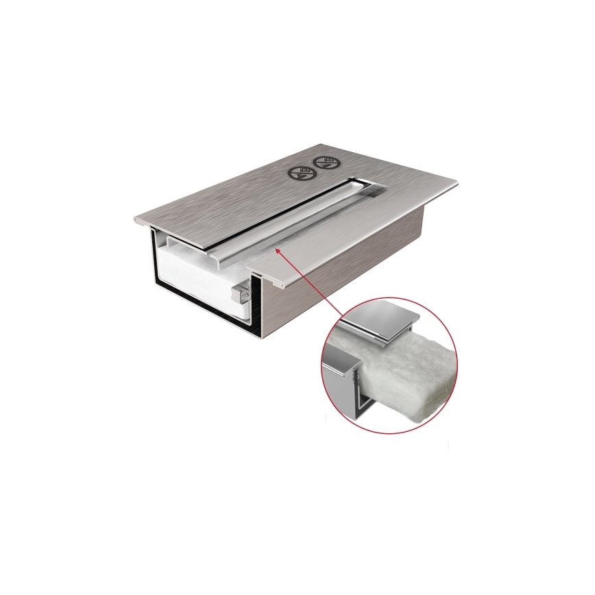 Kratki - BIO kamin 40,2x70 cm 2kW bela