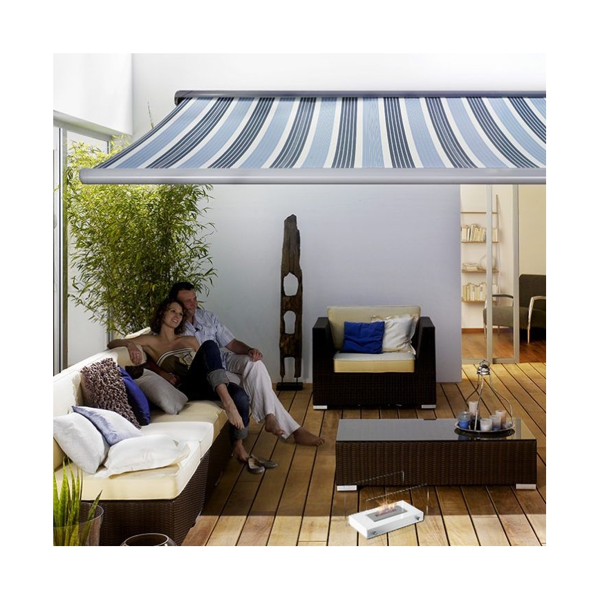 Kratki - BIO kamin 25,2x39cm 1kW bela