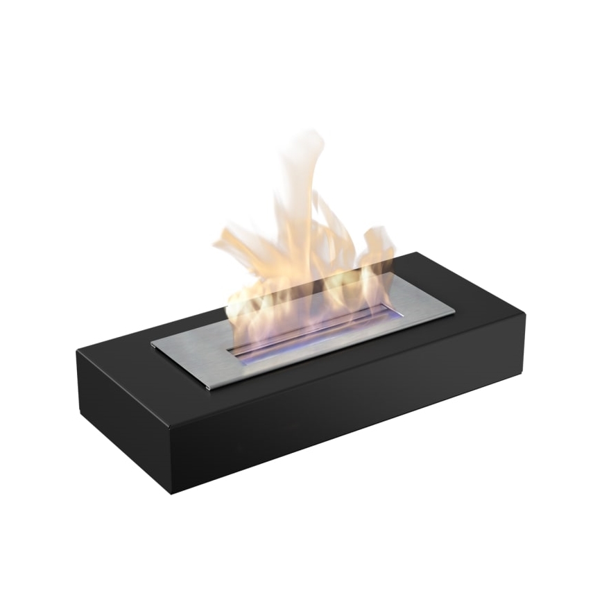 Kratki - BIO kamin 8,5x49 cm 2,5kW črna