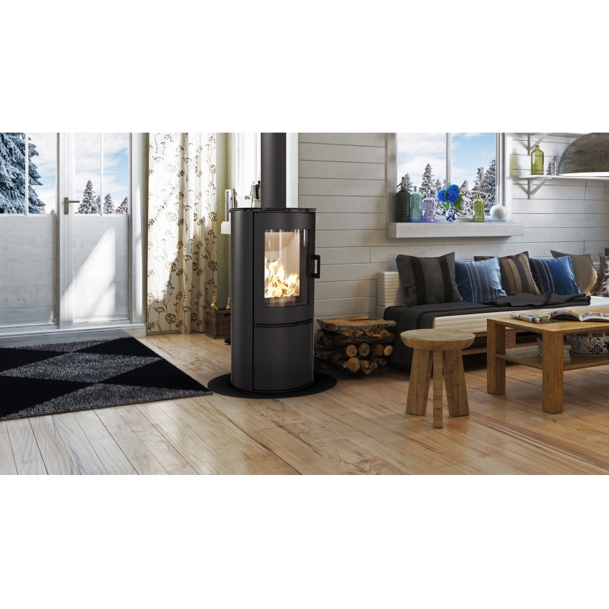 Kratki - Jekleni kamin 8kW 150mm