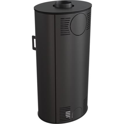 Kratki - Jekleni kamin 8kW 150mm