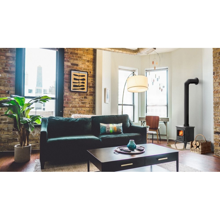 Kratki - Litoželezni kamin 5kW 130mm