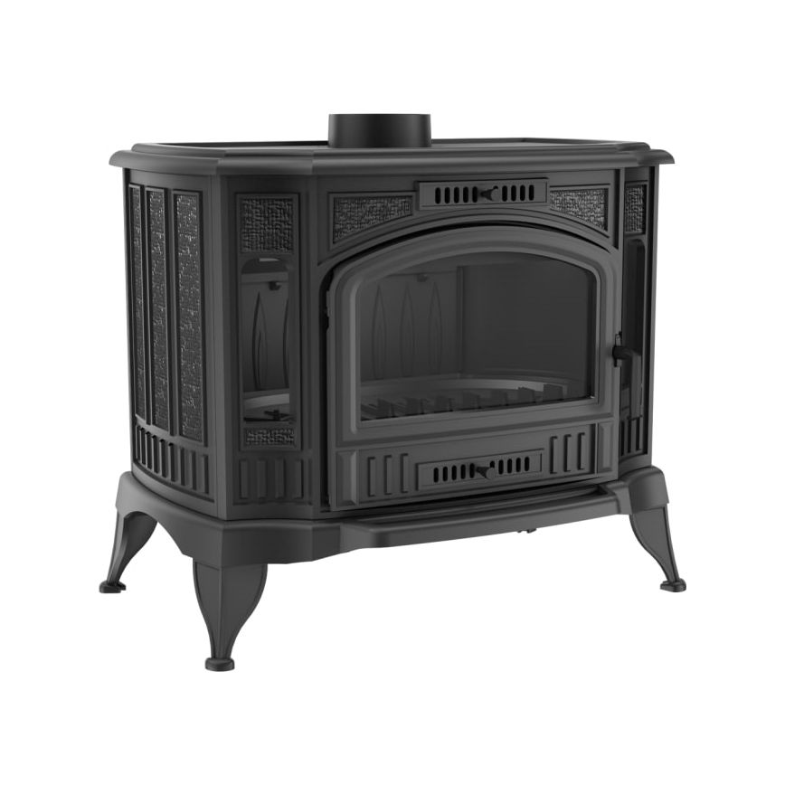 Kratki - Litoželezni kamin 10kW 150mm
