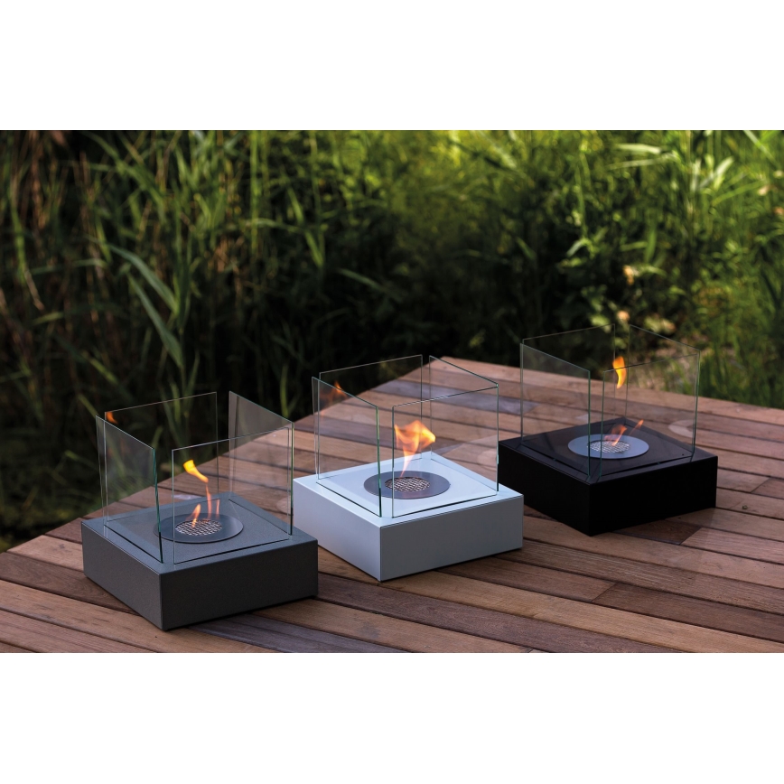 Kratki - BIO kamin 30,3x30 cm 1kW bela