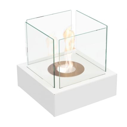 Kratki - BIO kamin 30,3x30 cm 1kW bela