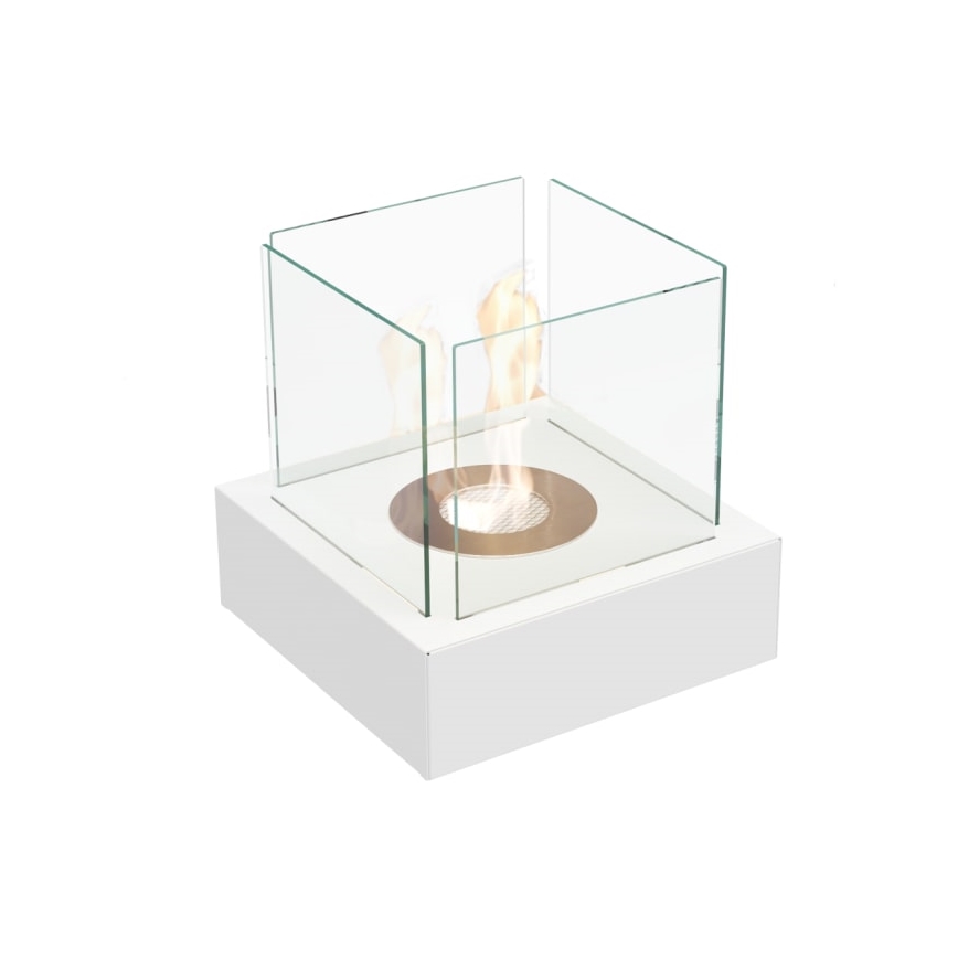 Kratki - BIO kamin 30,3x30 cm 1kW bela