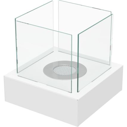 Kratki - BIO kamin 30,3x30 cm 1kW bela