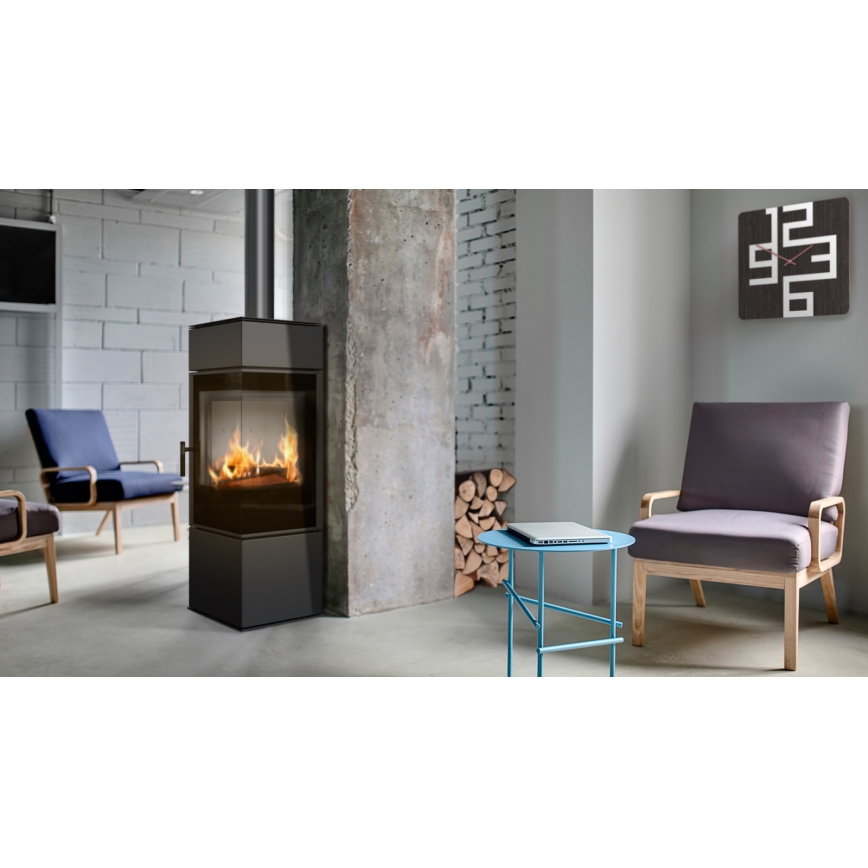 Kratki - Jekleni kamin 8kW 150mm