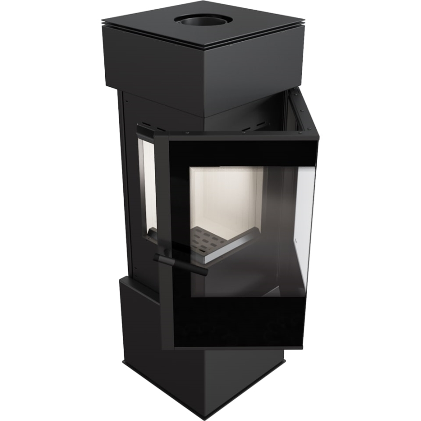 Kratki - Jekleni kamin 8kW 150mm