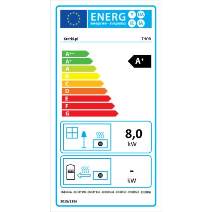 Kratki - Jekleni kamin 8kW 150mm
