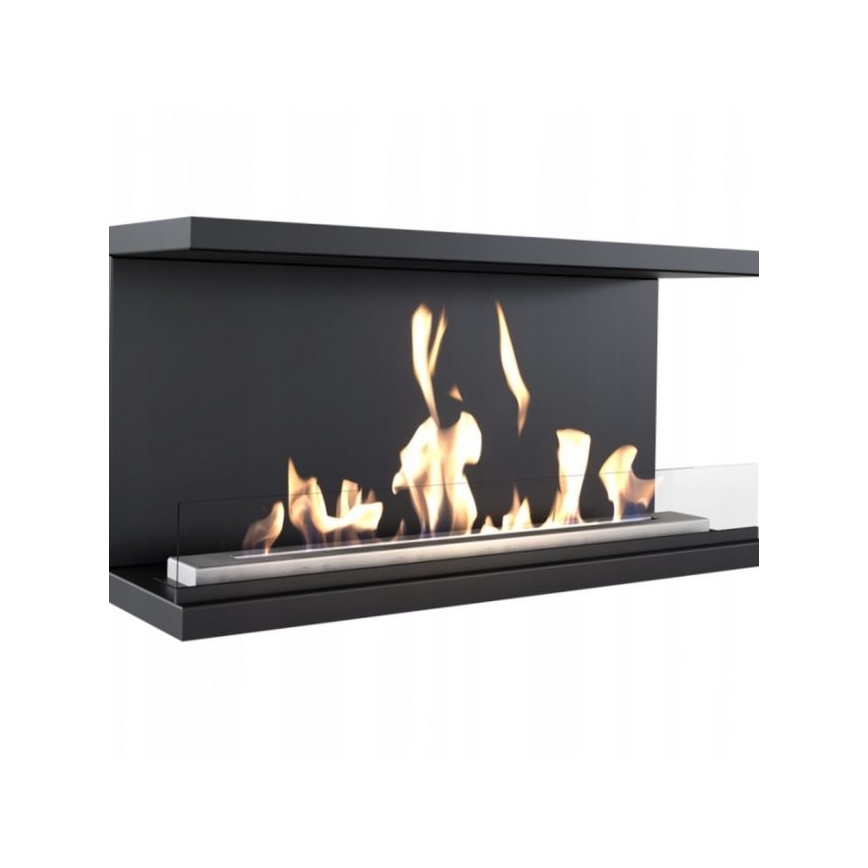 Kratki - Vgradni BIO kamin 50x100 cm 7kW črna