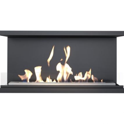 Kratki - Vgradni BIO kamin 50x100 cm 7kW črna