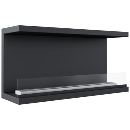 Kratki - Vgradni BIO kamin 50x100 cm 7kW črna