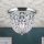 Kristalna stropna svetilka PLAFOND 1xE27/40W/230V pr. 26 cm sijajni krom