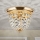 Kristalna stropna svetilka PLAFOND 1xE27/40W/230V pr. 26 cm zlata