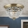 Kristalna stropna svetilka PLAFOND 3xE27/40W/230V pr. 35 cm bron
