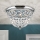 Kristalna stropna svetilka PLAFOND 3xE27/40W/230V pr. 35 cm sijajni krom